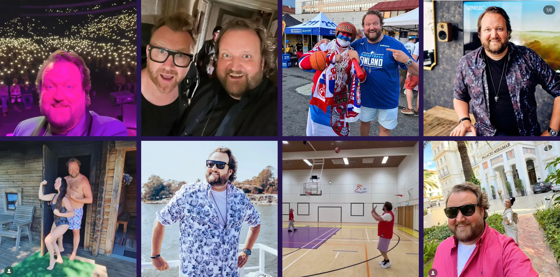 Sami Hedbergin Instagram-kuvia: kahdeksan kuvaa esiintymisistä ja arjen hetkistä